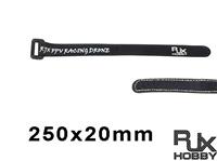 RJX 1494BK High Strength Non-Slip Magic Tape Battery Strap (250mmx20mm) Black